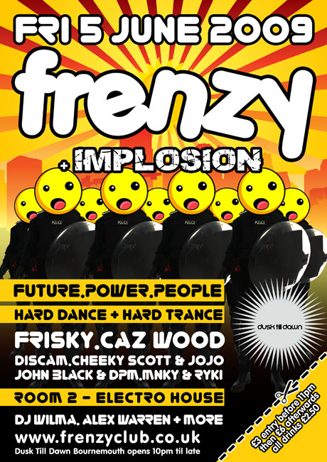The Frenzy flyer from our Frenzy vs Resonate (Front) 