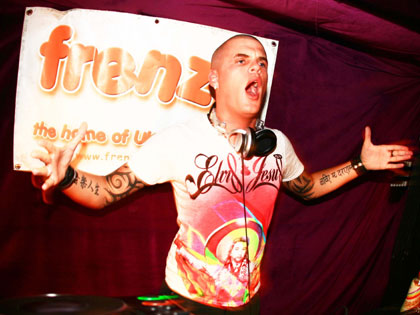 Andy Whitby performing for Frenzy at Dusk Till Dawn nightclub