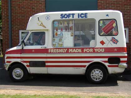 An ice cream van