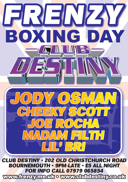 A boxing day mash-up at Club Destiny in 2004 (we think..)
